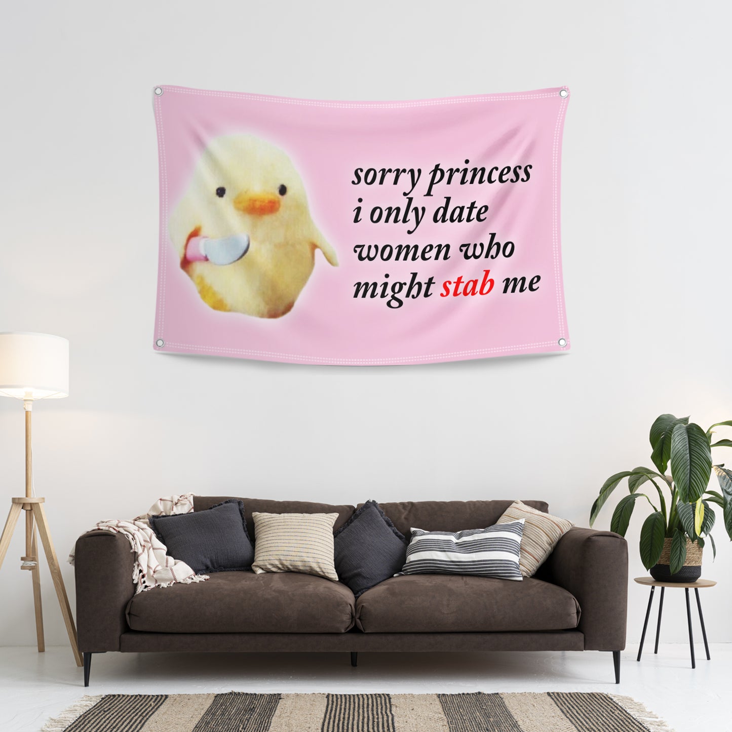 Sorry Ladies, I Only Date Women Who Might Stab Me Flag