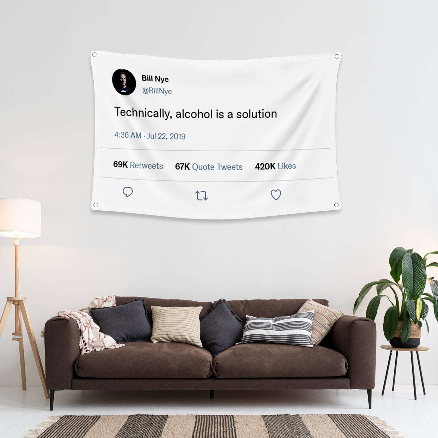 Technically, alcohol is a solution Flag