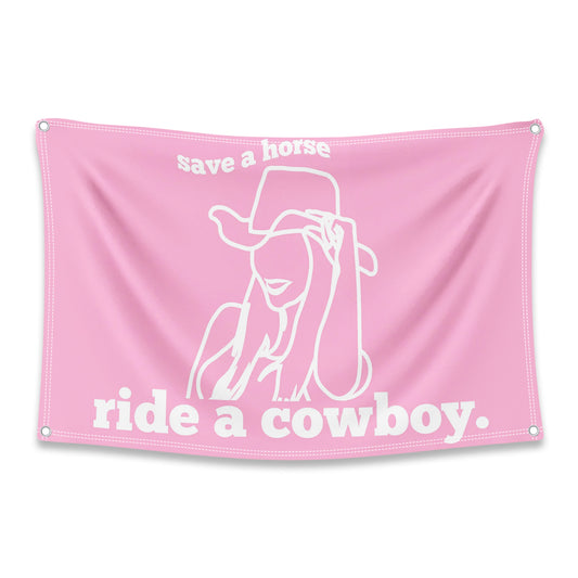Saves a Horse, Ride a Cowboy Flag