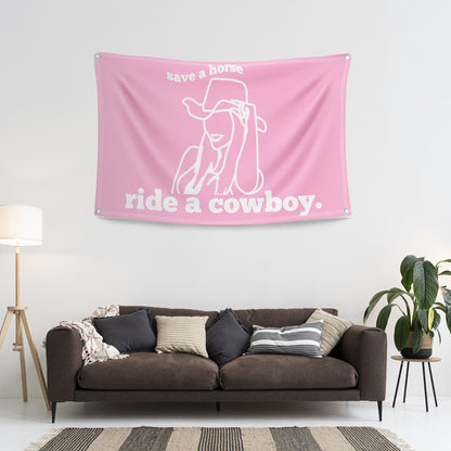 Saves a Horse, Ride a Cowboy Flag