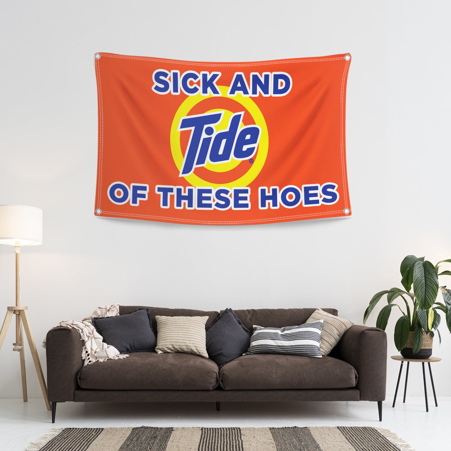 Sick and Tide of These Hoes Flag